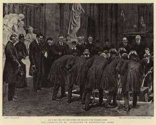 Die Beerdigung von Mr. Gladstone in der Westminster Abbey